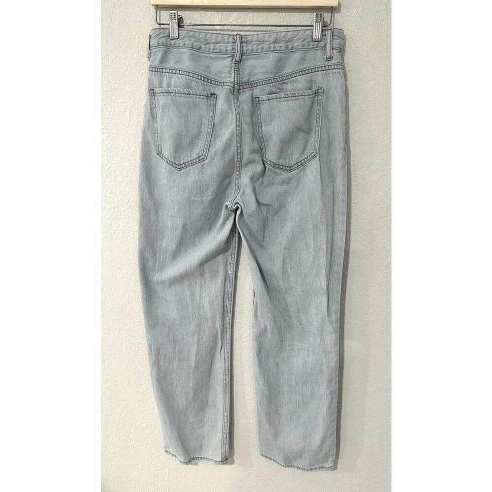 S.O.N.G. 90s Boyfriend Jeans Destroyed Light Blue Size 9/29 - Picture 2 of 15